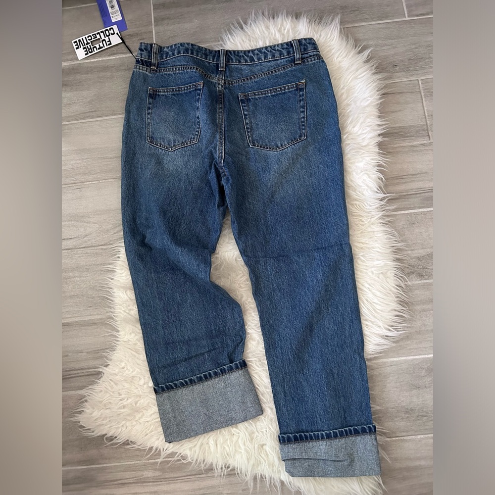 High-Rise Faded Boyfriend Jeans - Future Collective with Kahlana Barfield Brown - Picture 5 of 7